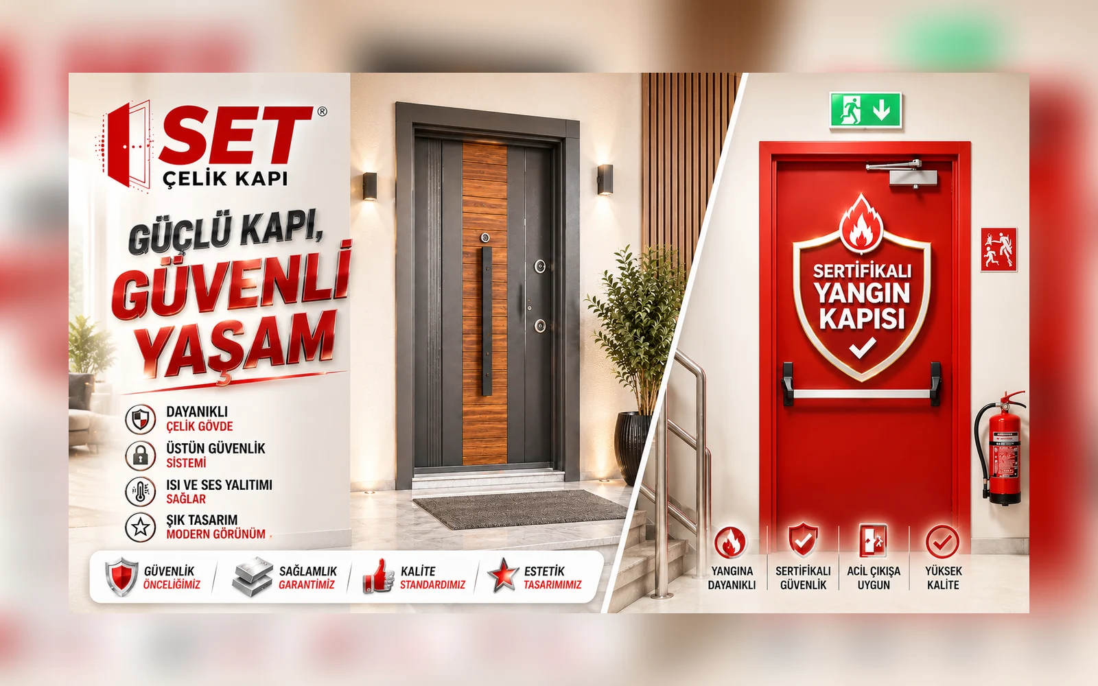 SET ÇELİK KAPI VE YANGIN KAPISI